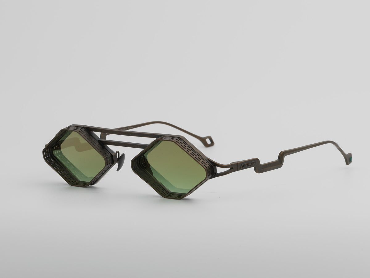Auryon — Brushed Gold / Money Green