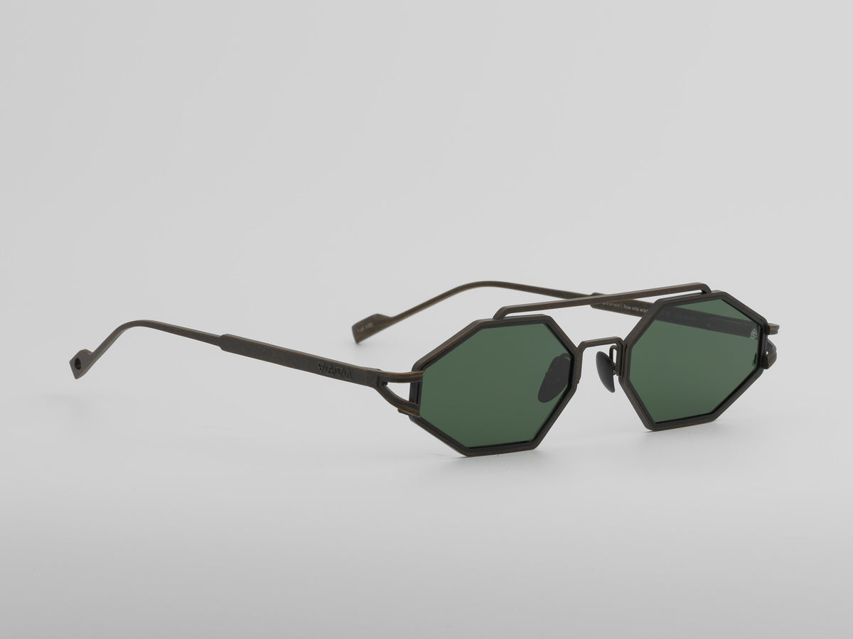 Ozyron — Brushed Gold / Green