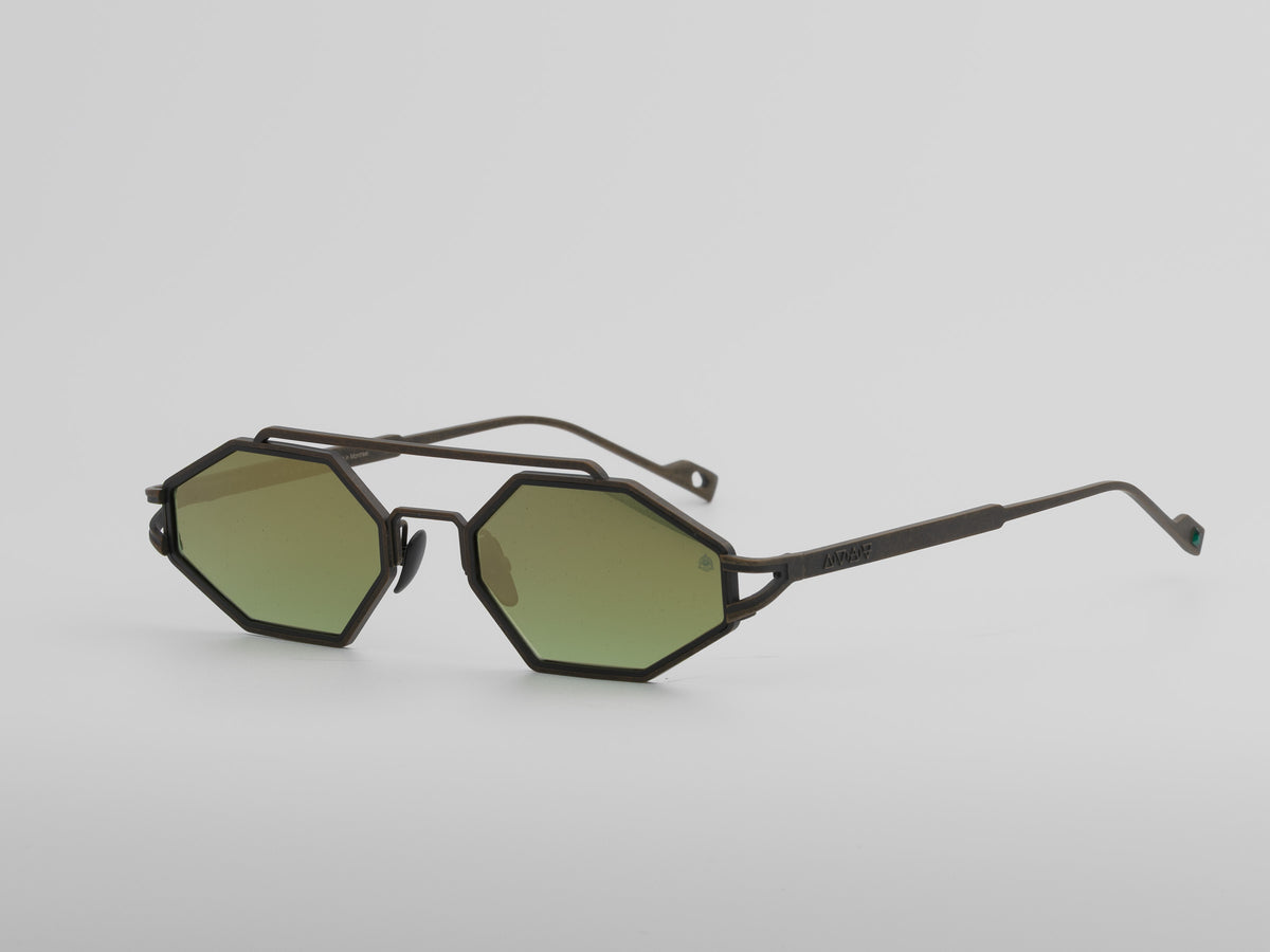 Ozyron — Brushed Gold / Money Green